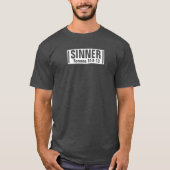 Sinner - Mannen Basic Donker T-shirt (Voorkant)