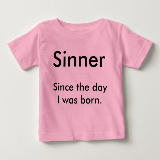 Sinner, sinds mijn geboorte. (Voorkant)