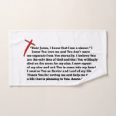 Sinners Prayer Bad Handdoek (Handdoek)