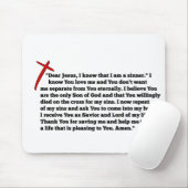 Sinners Prayer Muismat (Met muis)