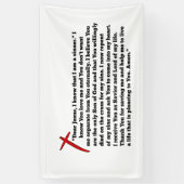 Sinners Prayer Spandoek (Verticaal)