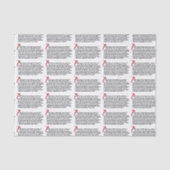 Sinners Prayer Tissuepapier (Voorkant)