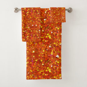 Sinopia Oranje Glitter Bad Handdoek