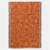 Sinopia Oranje Glitter Deken (Voorkant Verticaal)
