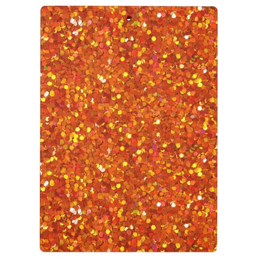 Sinopia Oranje Glitter Klembord (Achterkant)