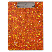 Sinopia Oranje Glitter Klembord (Voorkant)