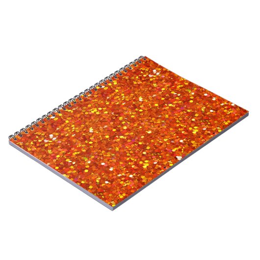 Sinopia Oranje Glitter Notitieboek (Linkerzijde)