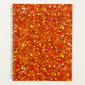 Sinopia Oranje Glitter Planner (Voorkant)