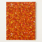Sinopia Oranje Glitter Planner (Achterkant)