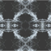 Sins and Virtues Abstract Black White Fluid Art Sticker (Voorkant)