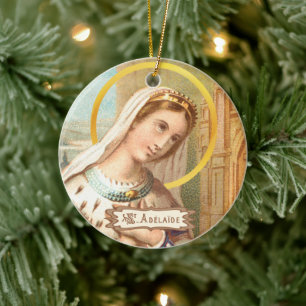 Sint-Adelheid, keizerin van het Heilige Roomse Rij Keramisch Ornament