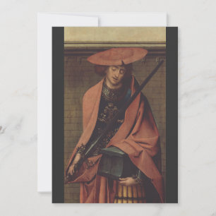 Sint Adrianus van Nicomedië Martelaar's Vasthouden Feestdagenkaart