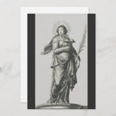 Sint Agatha van Sicilië Feestdagenkaart (Voorkant / Achterkant)