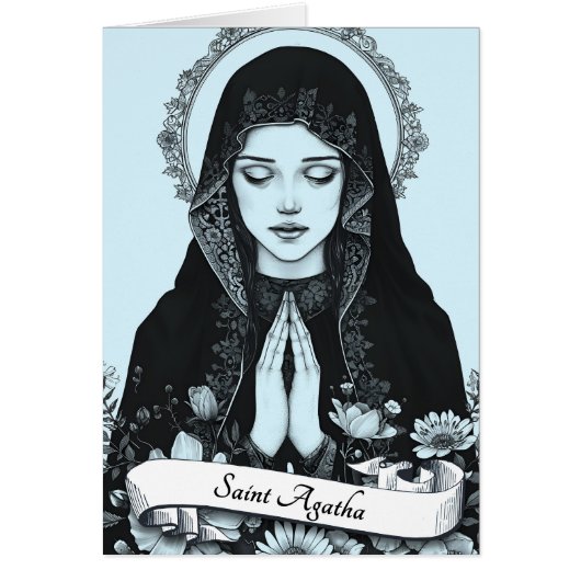 Sint Agatha van Sicilië Patron van Verpleegkundige (Voorkant)