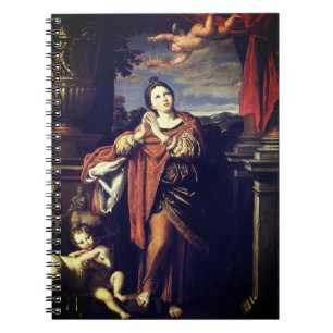 Sint Agnes door Domenichino (c. 1620) Notitieboek