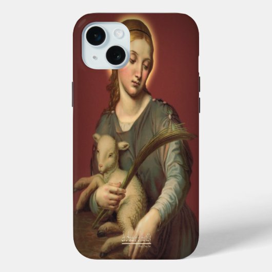 Sint-Agnes van Rome Case-Mate iPhone Case (Achterkant)