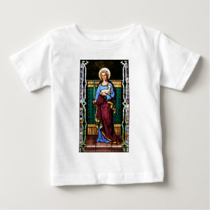 Sint-Agnes van Rome, met lammeren en palmbladeren