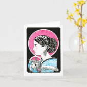 Sint-Agnes van Rome Notecard Kaart (Gele Bloem)