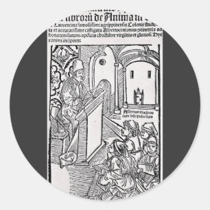 Sint Albertus de Grote Universele Dokter Kunst Ronde Sticker