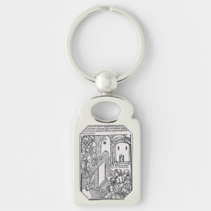 Sint Albertus de Grote Universele Dokter Kunst Sleutelhanger