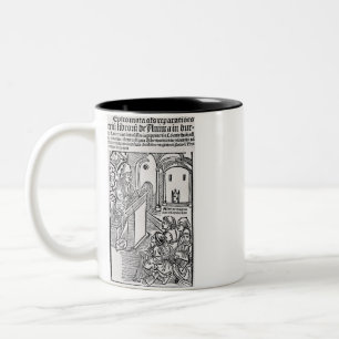 Sint Albertus de Grote Universele Dokter Kunst Tweekleurige Koffiemok