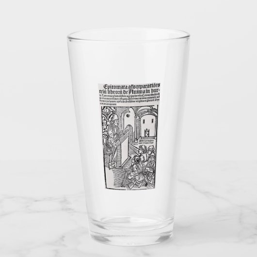 Sint Albertus Magnus Doctor van de Kerk Glas (Voorkant)