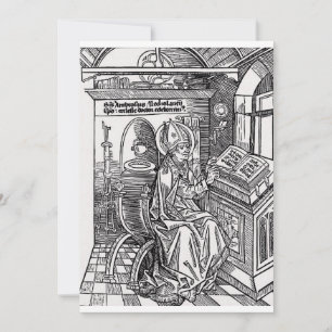 Sint Ambrosius van Milaan Feestdagenkaart
