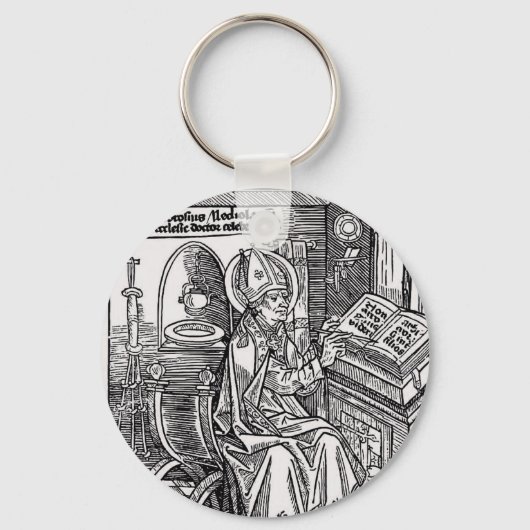 Sint Ambrosius van Milaan Sleutelhanger (Voorkant)