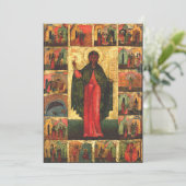 Sint Anastasia maagd en martelares Kaart (Staand voorkant)