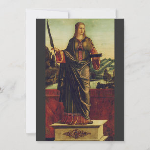 Sint Anastasia van Rome Premium Kunst Feestdagenkaart