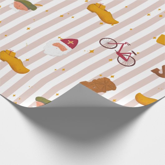 Sint and Piet Themed Wrapping Paper Cadeaupapier (Hoek)