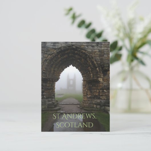 Sint-Andrews, Schotse kathedrale Arches in Dense F Briefkaart (Staand voorkant)