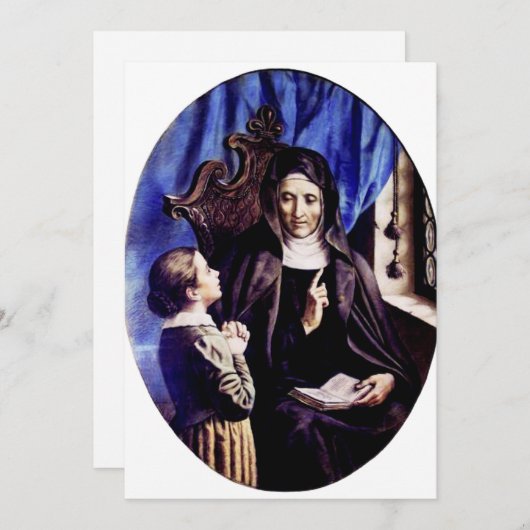 Sint Angela Merici maagd en stichteres Kaart (Voorkant / Achterkant)