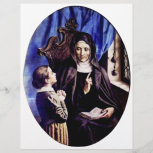 Sint Angela Merici Patroonheilige van Opvoeders en Flyer