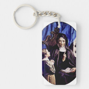 Sint Angela Merici Patroonheilige van Opvoeders en Sleutelhanger