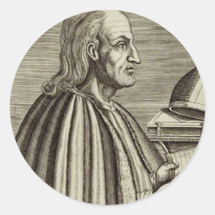 Sint-Anselmus van Canterbury Kerkleraar Ronde Sticker