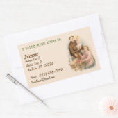 Sint-Anthony van Padua, zoeker van verloren dingen Rechthoekige Sticker (Envelop)