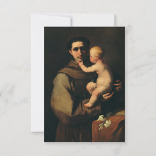 Sint-Antonius van Padua door Luca Giordano Bedankkaart