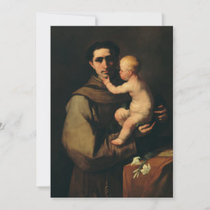 Sint-Antonius van Padua door Luca Giordano Feestdagenkaart