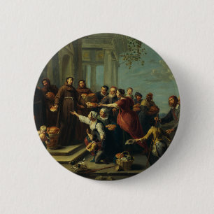 Sint-Antonius van Padua door Willem van Herp Ronde Button 5,7 Cm