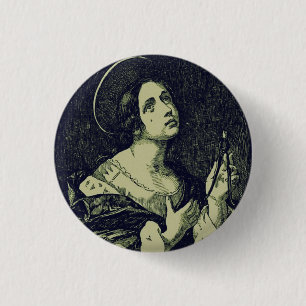 Sint Apollonia maagd en martelaar Ronde Button 3,2 Cm