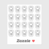 Sint-Apollonia's Teeth - 20 Tooth Stickers (Vel)