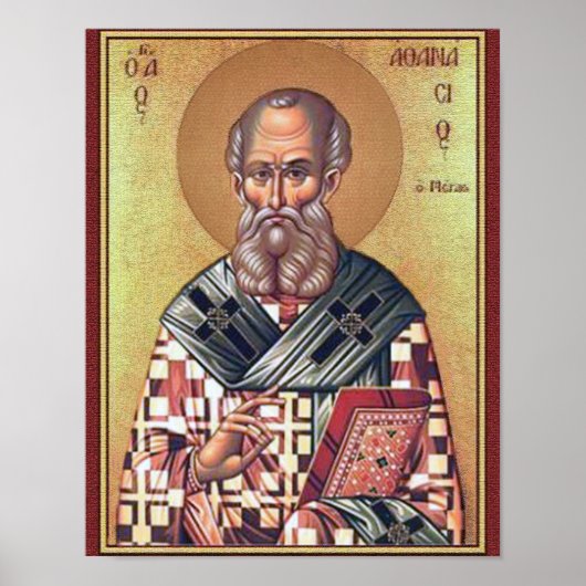 Sint-Athanasius van Alexandrië Poster (Voorkant)
