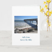 Sint Augustine in het Wenskaart MilesFolded Kaart (Gele Bloem)