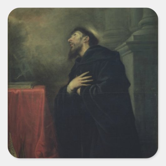 Sint Augustinus 1663 Vierkante Sticker (Voorkant)