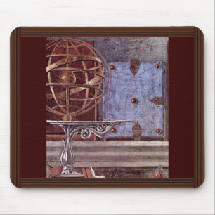 Sint-Augustinus in contemplatief gebed detail Muismat