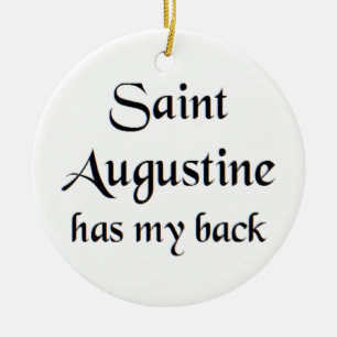 sint augustinus koffiemok keramisch ornament