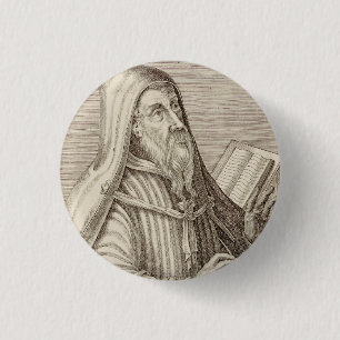 Sint Augustinus van Hippo Kerkleraar Ronde Button 3,2 Cm