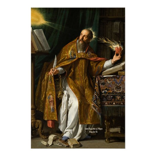 Sint Augustinus van Hippo Perfect Poster (Voorkant)