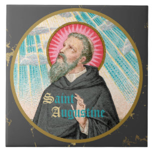 Sint-Augustinus van Hippo (SAU 047; detail) Tegeltje